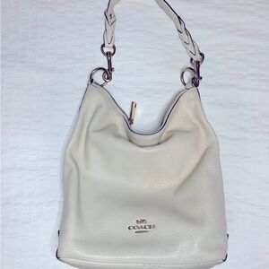 Cream Coach Bucket Bag